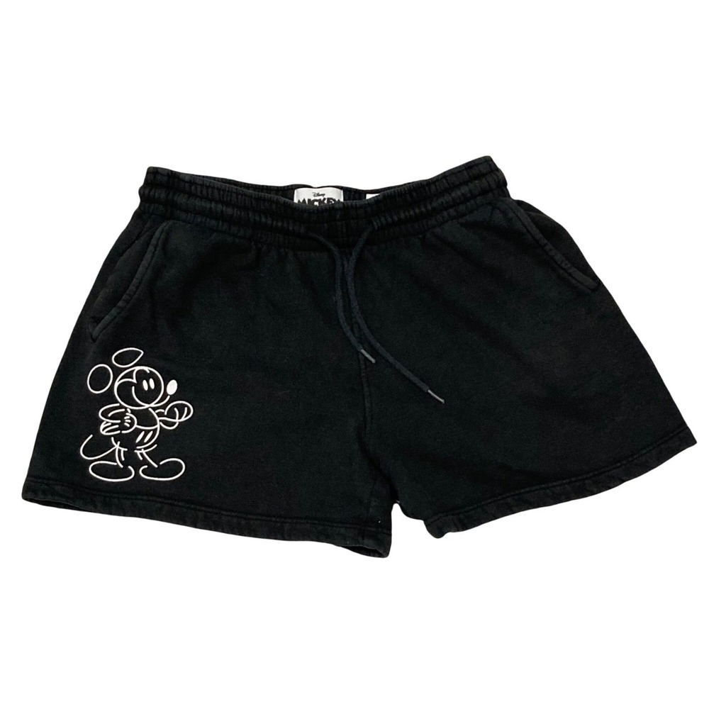 Disney Mickey and Friends Genuine Mousewear Black Sweat Shorts Mens Medium